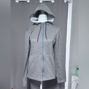 L.L. Bean Women's Gray Full-Zip Hooded Sweatshirt